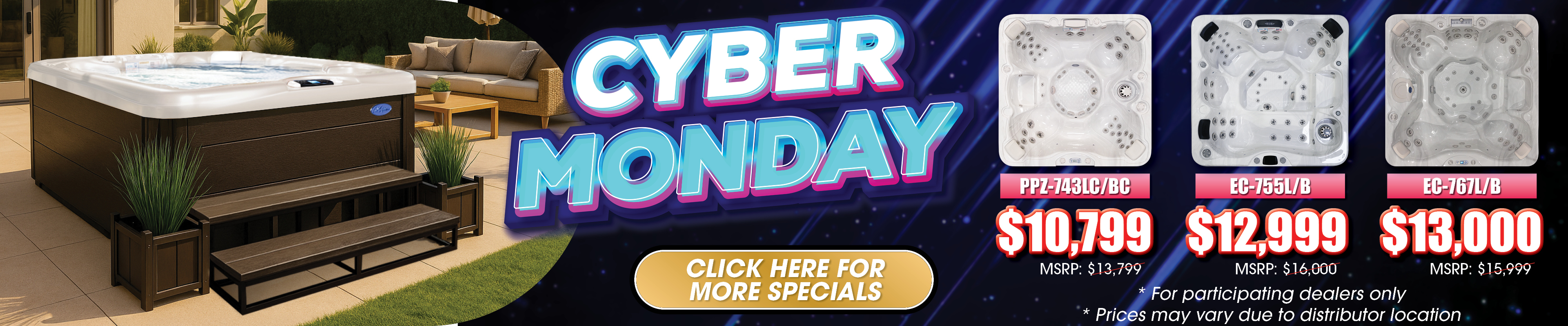 Calspas hot tub being used in a family setting - Pueblo